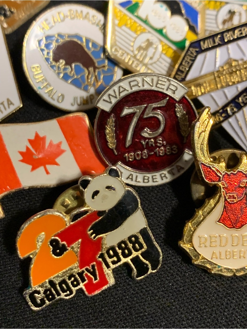 Vintage Alberta Canada Enamel Lapel Pin Lot - Alberta & Canadian - Picture 4 of 7